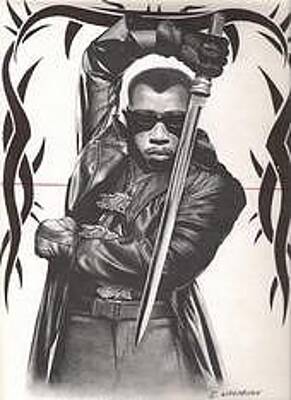 Blade Drawing By Cliff Washburn