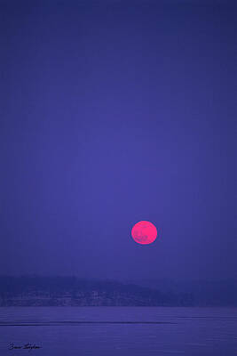 Blood Moon - Cedar Point - Lake Geneva Wisconsin by Bruce Thompson Blood Moon - Cedar Point - Lake Geneva Wisconsin by Bruce Thompson