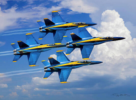 BLUE ANGELS JETS FLYING IN FORMATION #1 by Dan Barba BLUE ANGELS JETS FLYING IN FORMATION #1 by Dan Barba