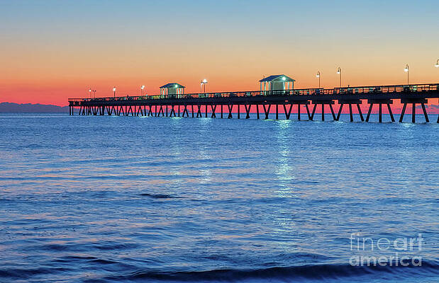 Blue Hour at Ocean View Pier by Ava Reaves Blue Hour at Ocean View Pier by Ava Reaves