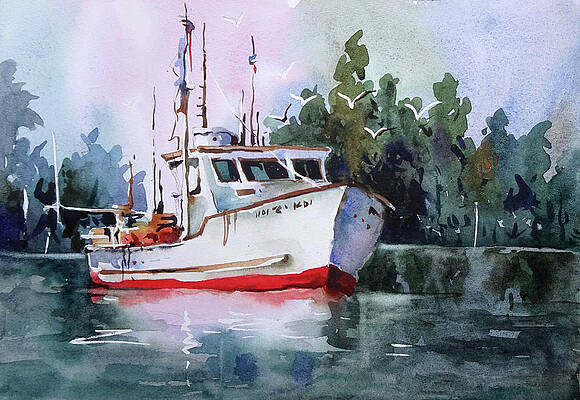 Boats 51 Painting By Sumit Datta