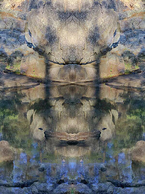 Boulder Pond Reflection by MH Ramona Swift