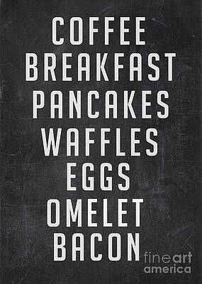 Wall Art - Digital Art - Breakfast List by Edward Fielding