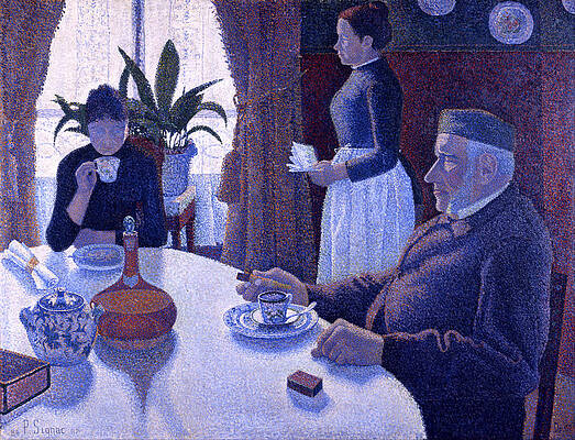 Breakfast Print by Paul Signac