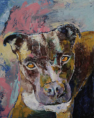Abstract Dog Paintings Fine Art America