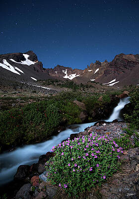 Broken Top Night Scape by Russell Wells Broken Top Night Scape by Russell Wells