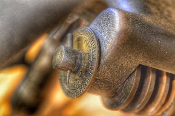 Wall Art - Photograph - Bromo Seltzer Tower's 1911 Seth Thomas Clock Mechanism Abstract #19 by Marianna Mills
