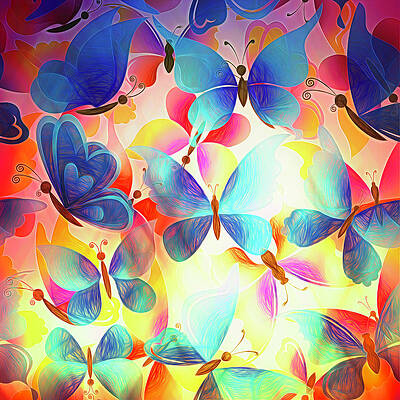 Wall Art - Photograph - Butterflights by Bill and Linda Tiepelman