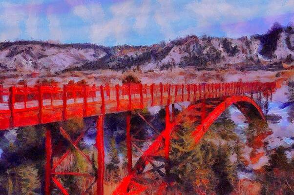 Wall Art - Digital Art - Buttermilk Mountain Bridge by Caito Junqueira