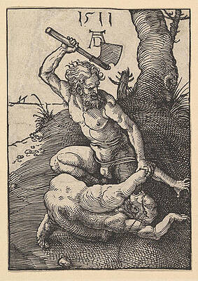 Cain Killing Abel Print by Albrecht Duerer