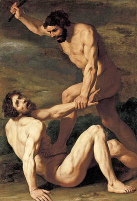 Cain Killing Abel Print by Daniele Crespi