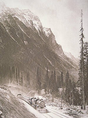 Wall Art - Photograph - Canadian Pacific Railway Train by Canadian School
