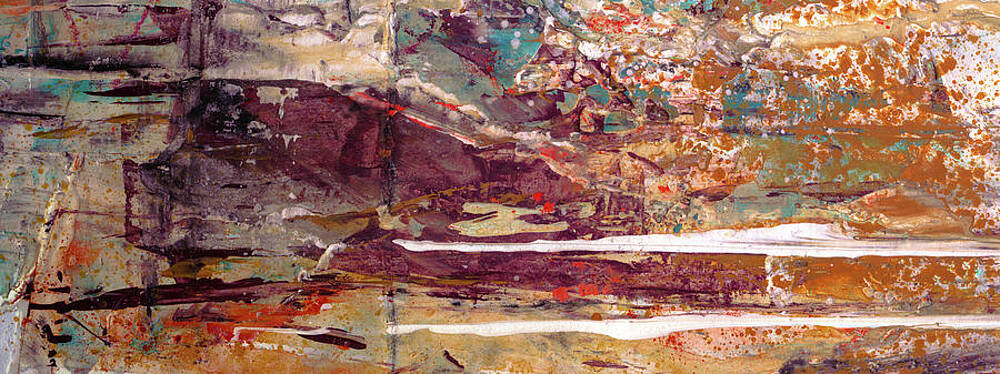 Canyon Earth Tones Pastel Abstract Painting Painting By Wall Art