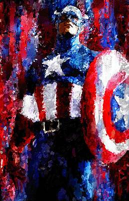 Captain America Paintings Fine Art America