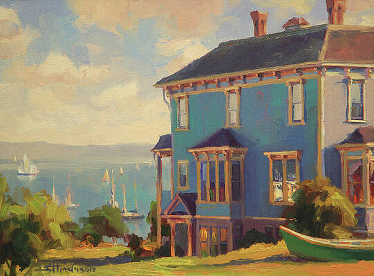 Wall Art - Painting - Captain's House by Steve Henderson