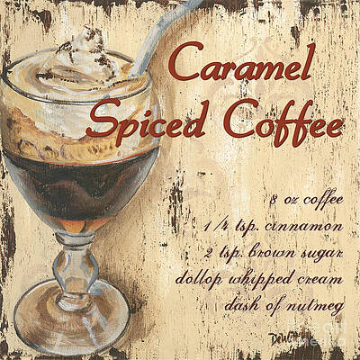 Wall Art - Painting - Caramel Spiced Coffee by Debbie DeWitt