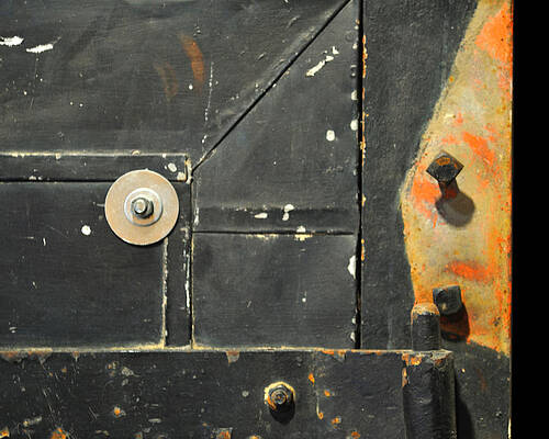 Wall Art - Photograph - Carlton 10 - firedoor detail by Tim Nyberg
