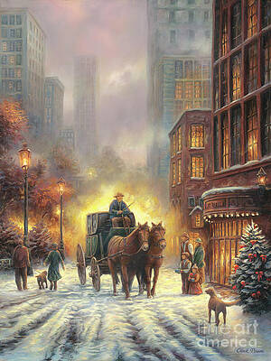 Wall Art - Painting - Carriage Ride by Chuck Pinson