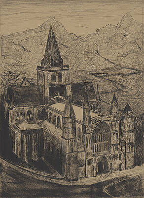 Wall Art - Drawing - Castle by Erik Paul