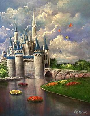 Walt Disney World Castle Painting by Gull G - Fine Art America