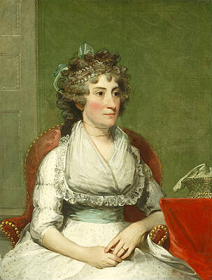 Catherine Yates Pollock. Mrs. George Pollock Print by Gilbert Stuart