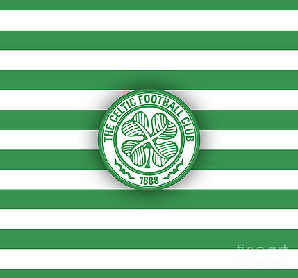 CELTIC FC 2 -DEEP FRAMED CANVAS SPORT WALL ART PICTURE PAPER PRINT- GREEN  WHITE