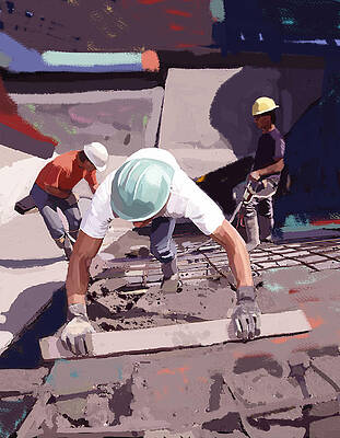 Construction Worker Paintings Fine Art America