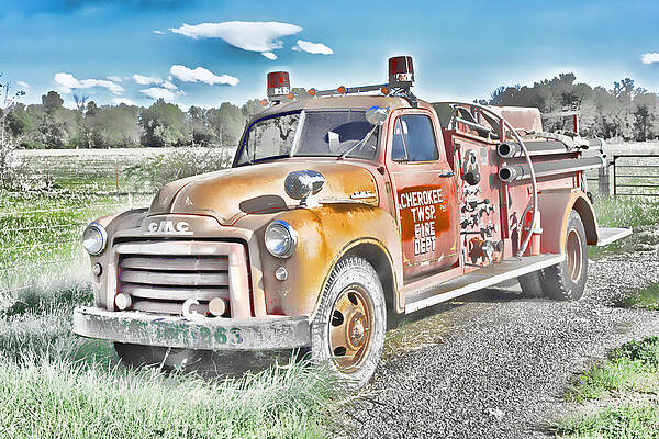 Wall Art - Photograph - Cherokee Twsp Fire Dept WOWC by Kevin Anderson