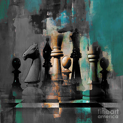 A Game Of Chess by José Gallegos Y Arnosa - Artvee