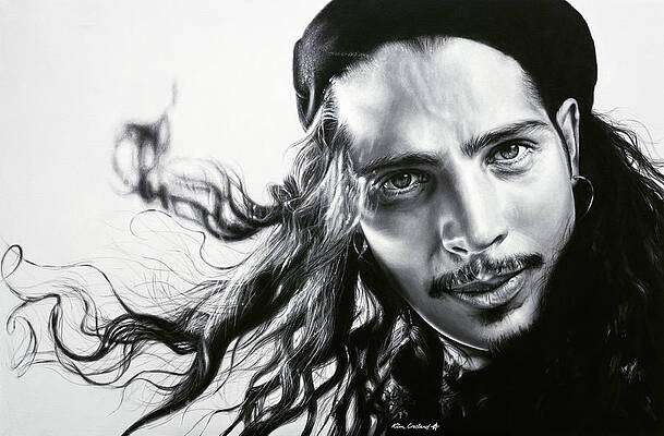 Chris Cornell Poster Wall Print Wall Art Home Decor Poster Watercolor Print Wall Decoration Vintage Portrait Photo