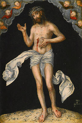Christ as Man of Sorrows Print by Lucas Cranach the Elder