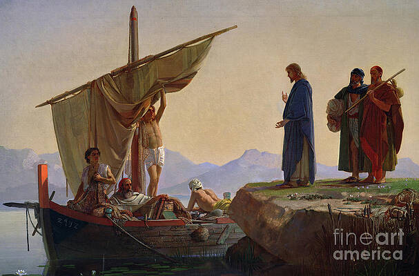 Jesus And Disciples Paintings | Fine Art America