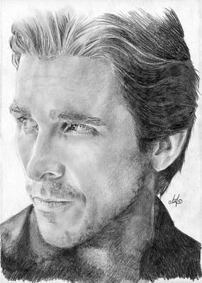 Wall Art - Drawing - Christian Bale by Bianca Ferrando