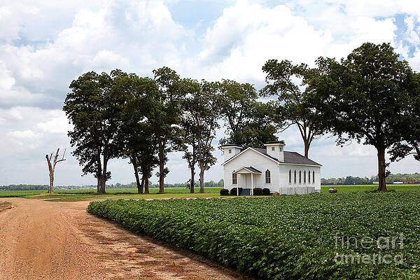 Wall Art - Photograph - Church from The Help Movie in Mississippi by T Lowry Wilson