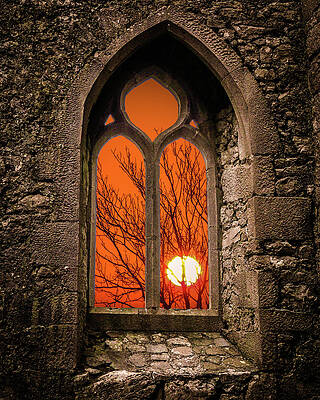 Clare Abbey Sunrise by James Truett Clare Abbey Sunrise by James Truett