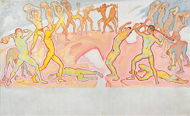 Clash of the Titans Print by Koloman Moser