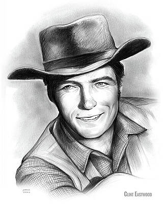 Clint Eastwood Drawings | Fine Art America