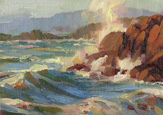 Wall Art - Painting - Coastline by Steve Henderson