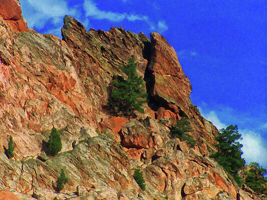 Painting - Colorado Springs Area Digital Oil #60 by Flees Photos
