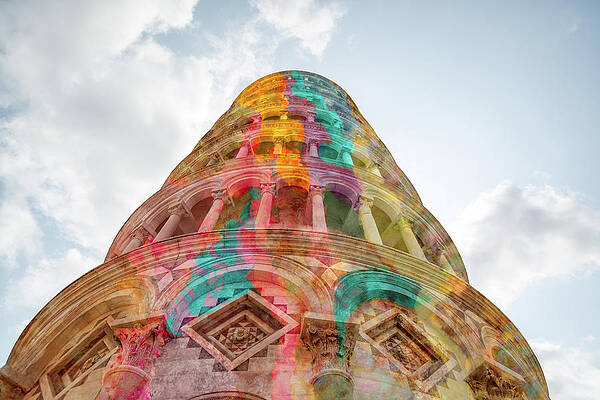 Colourful Leaning Tower of Pisa by Clare Bambers Colourful Leaning Tower of Pisa by Clare Bambers