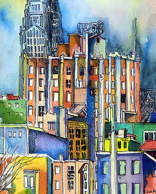 Columbus Ohio City Lights by Mindy Newman Columbus Ohio City Lights by Mindy Newman