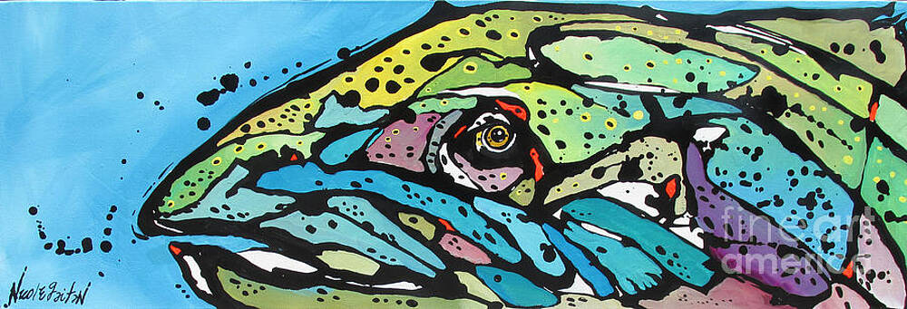 Wall Art - Painting - Coming Up by Nicole Gaitan