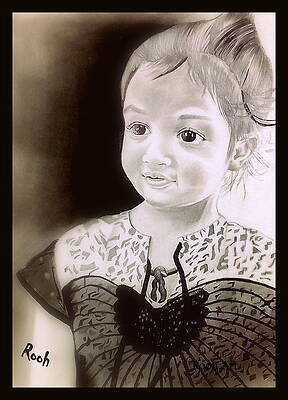 Charcoal pencil Art Drawing by Syed Rooh-U-llah - Fine Art America