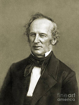Wall Art - Photograph - Cornelius Vanderbilt, American by Science Source