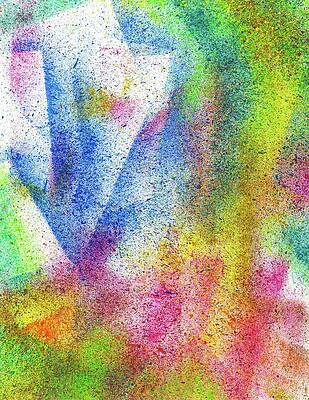 Wall Art - Painting - Cosmic Amon Ray #552 by Rainbow Artist Orlando L