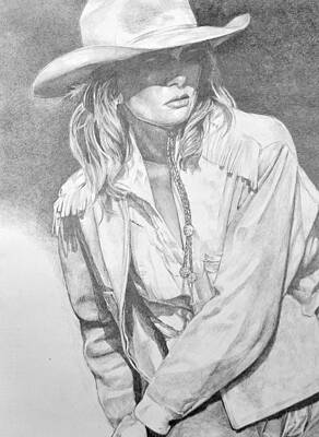 Western Cowgirl Drawings Page 3 Of 3 Fine Art America