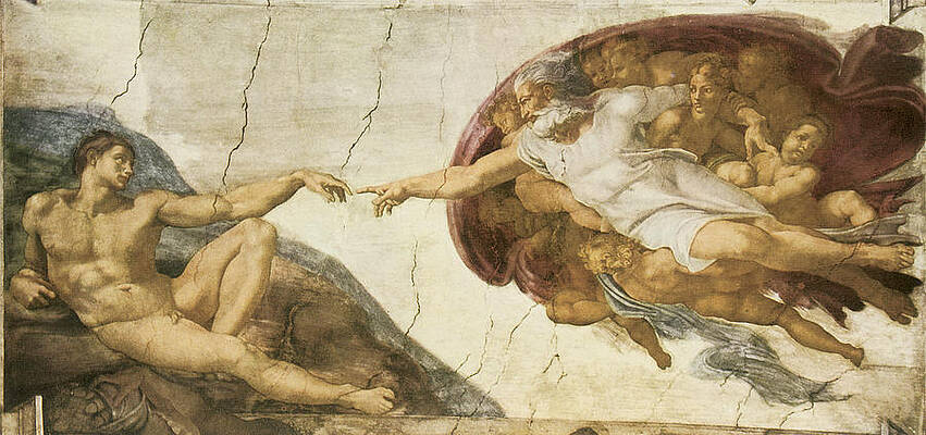 Creation Of Adam Paintings Fine Art America