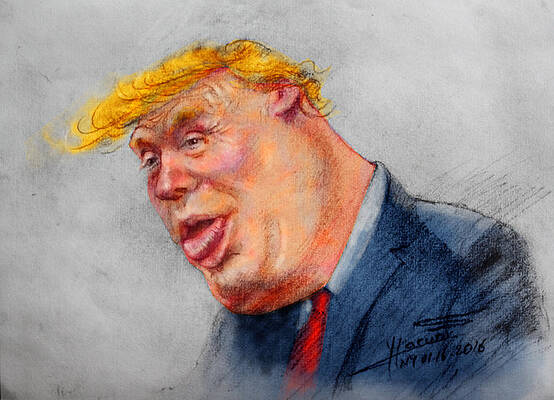 Donald Trump Cartoon Drawings - Fine Art America