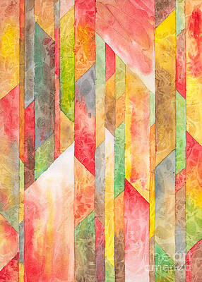 Wall Art - Painting - Crystal Colors Watercolor by Kristen Fox