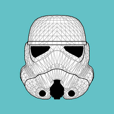 Wall Art - Digital Art - Cyan Trooper by Renato Sette